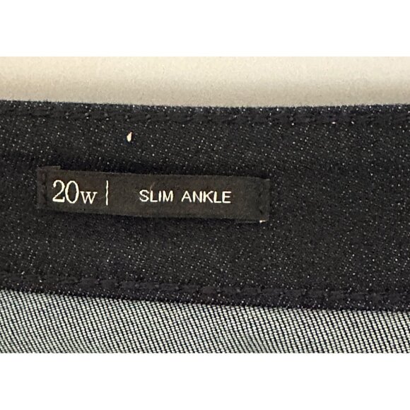 T By Talbots Women's Straight Leg Pants Cotton / Spandex Blend Black Size 2X - Picture 8 of 9